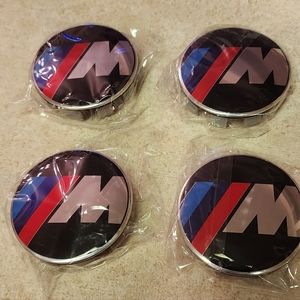 New Set Of 4 BMW M Series hubcap Center Caps Choose 56mm Or 68mm